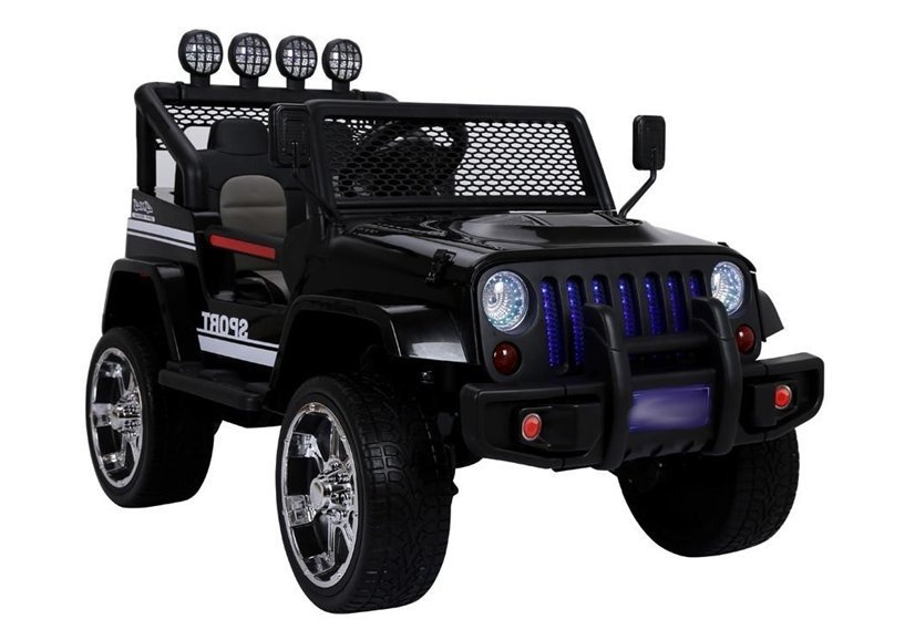 Elektrinis visureigis vaikams jeep s2388, juodas