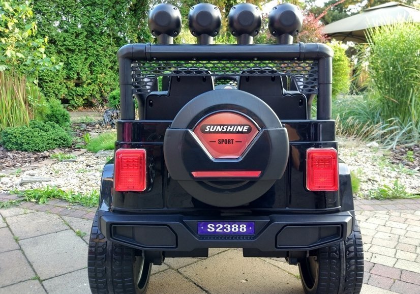 Elektrinis visureigis vaikams jeep s2388, juodas