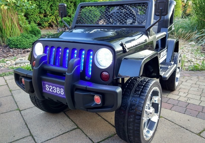 Elektrinis visureigis vaikams jeep s2388, juodas
