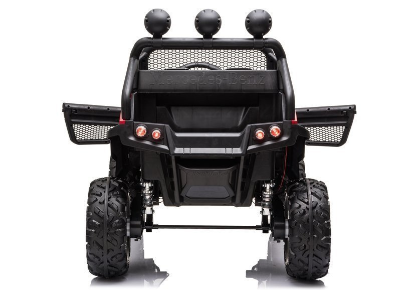 Vienvietis vaikiškas elektromobilis mercedes unimog s, raudonas-dažytas, raudona