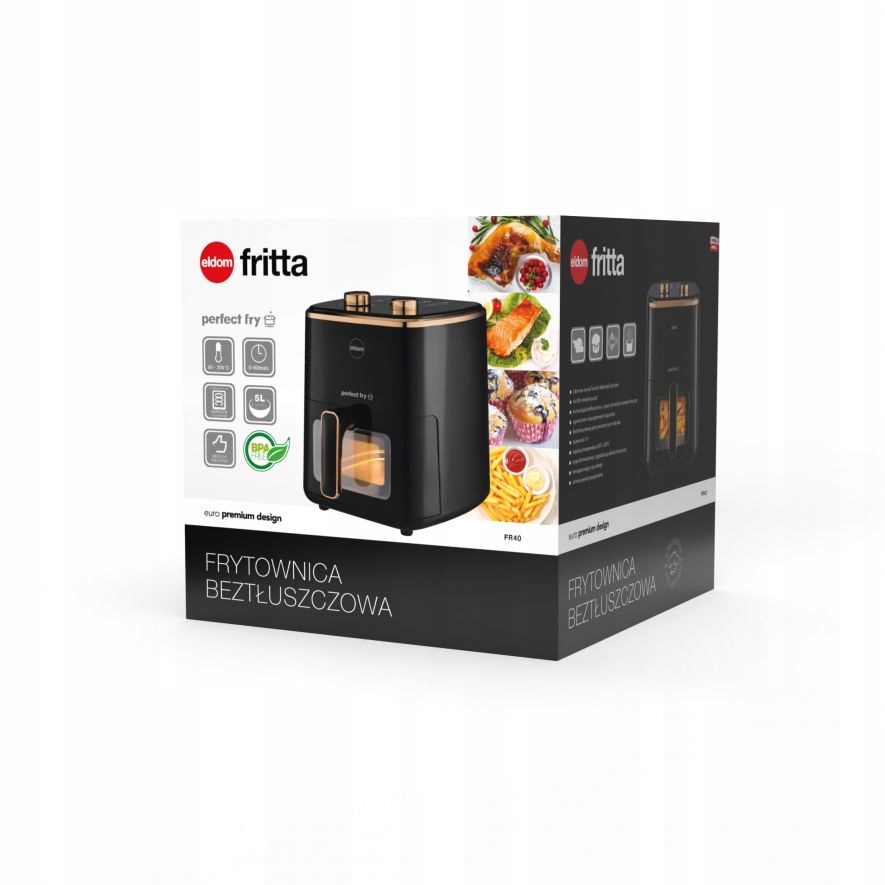 Eldom fr40 karšto oro gruzdintuvė 1500 w 5 l
