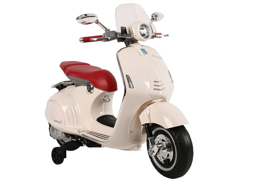 Elektrinis motoroleris vaikams vespa gts 300, baltas