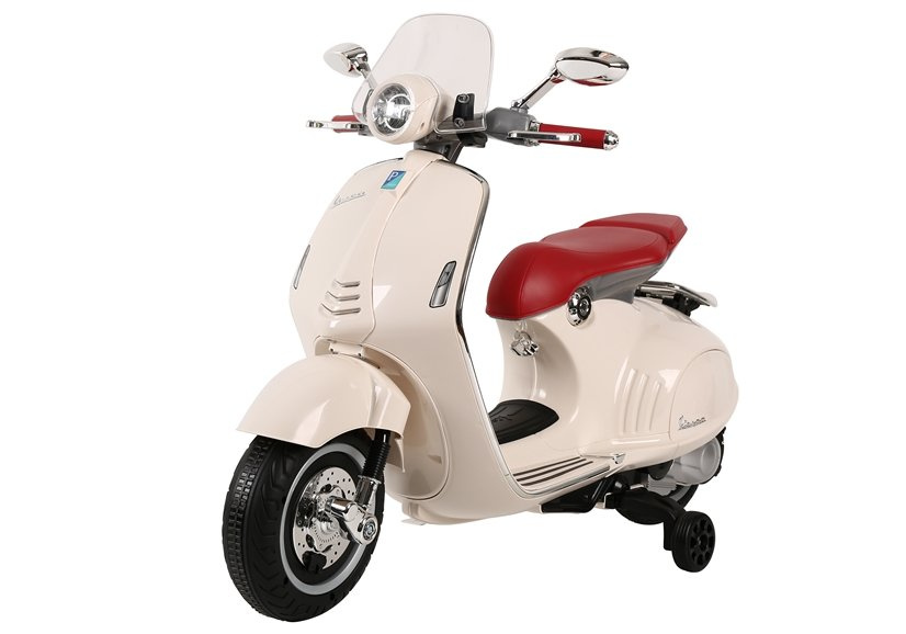 Elektrinis motoroleris vaikams vespa gts 300, baltas