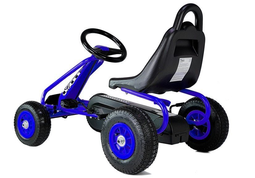 Pedalinis kartingas G201 mėlynas