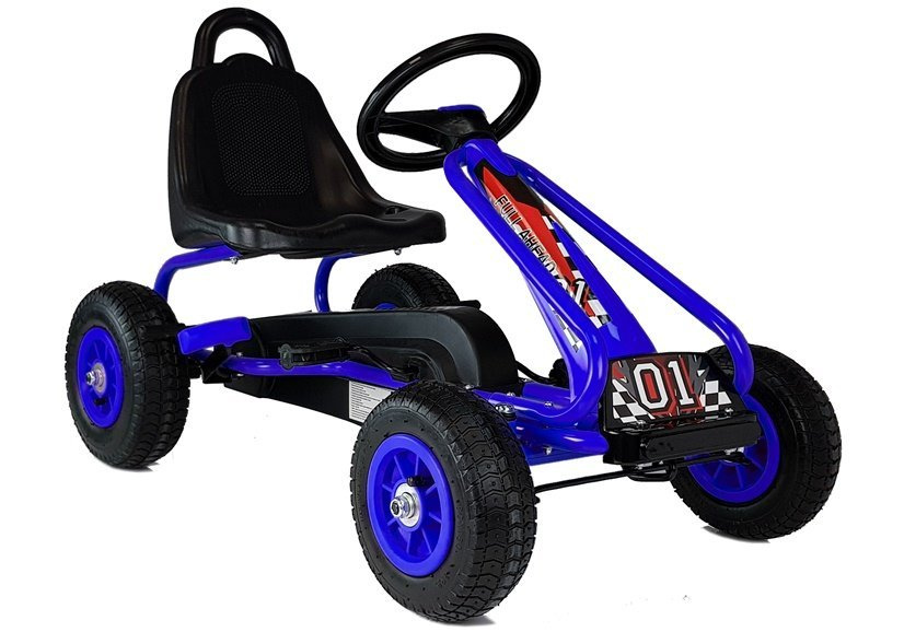 Pedalinis kartingas G201 mėlynas