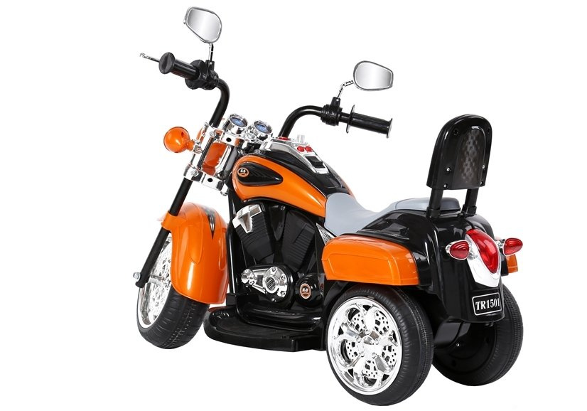 Elektrinis motociklas vaikams tr1501, oranžinis