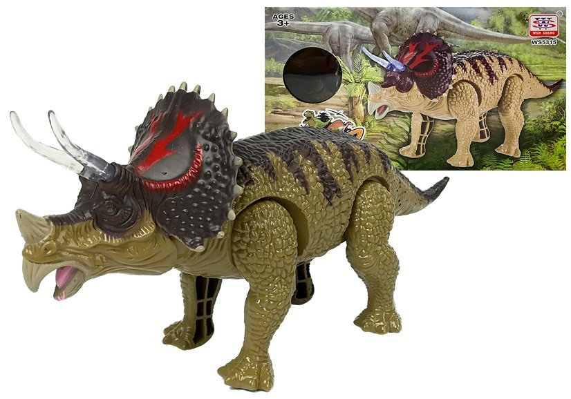 Žaislinis triceratops dinozauras lean toys