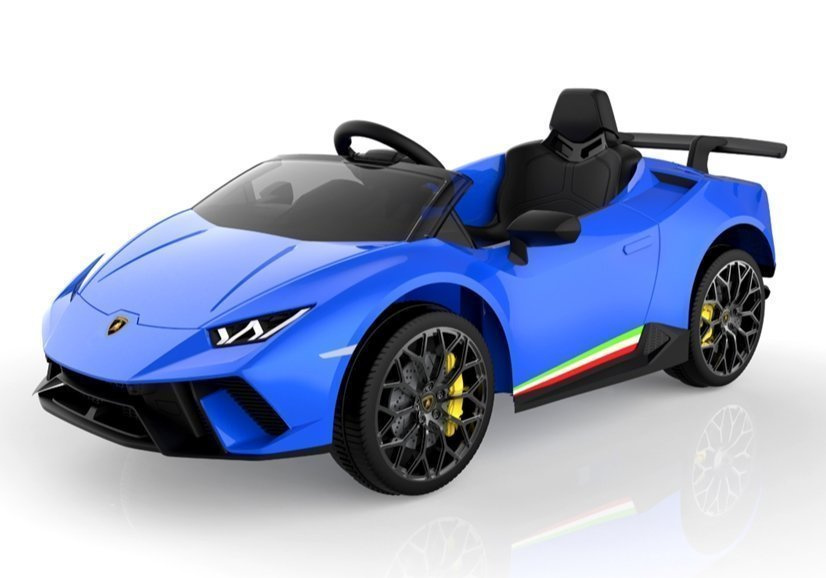 Vienvietis elektromobilis vaikams lamborghini huracan, mėlynas