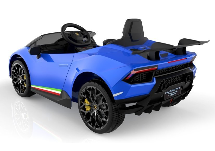 Vienvietis elektromobilis vaikams lamborghini huracan, mėlynas