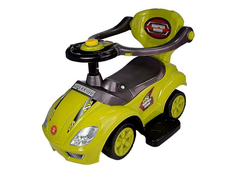 Paspiriama Mašinėlė-Stumdukas Mega Car 3In1, Geltona