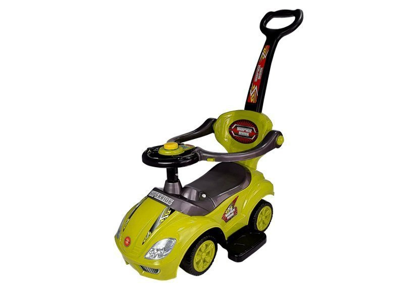 Paspiriama Mašinėlė-Stumdukas Mega Car 3In1, Geltona