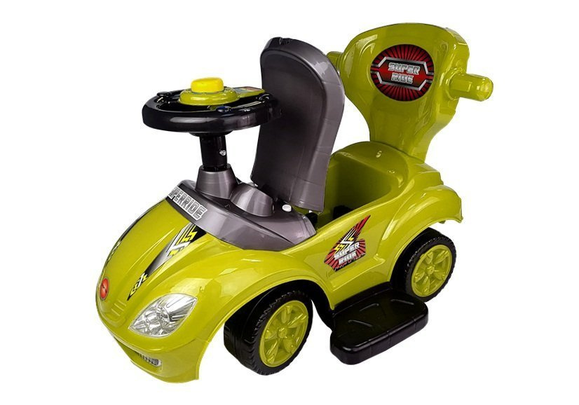 Paspiriama Mašinėlė-Stumdukas Mega Car 3In1, Geltona