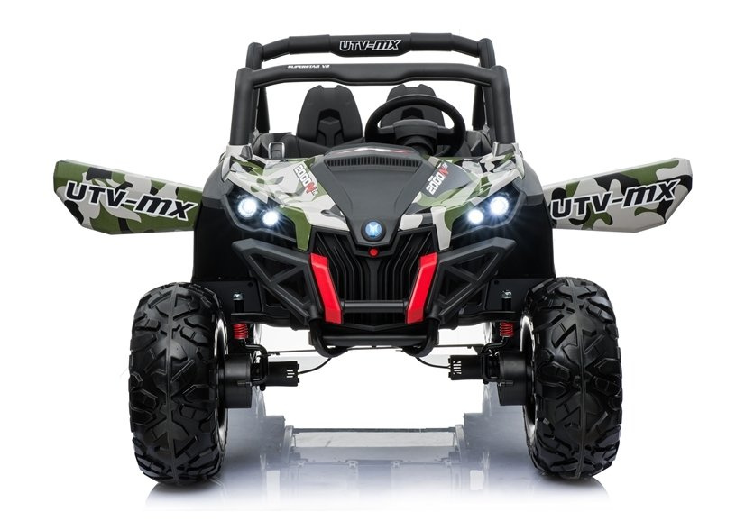 Dvivietis vaikiškas elektromobilis buggy xmx603, juoda/žalia