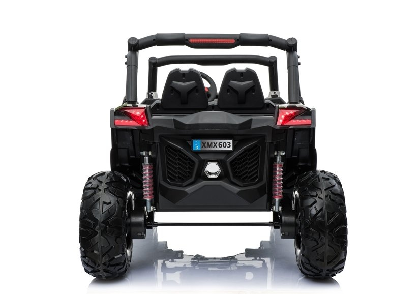 Dvivietis vaikiškas elektromobilis buggy xmx603, juoda/žalia