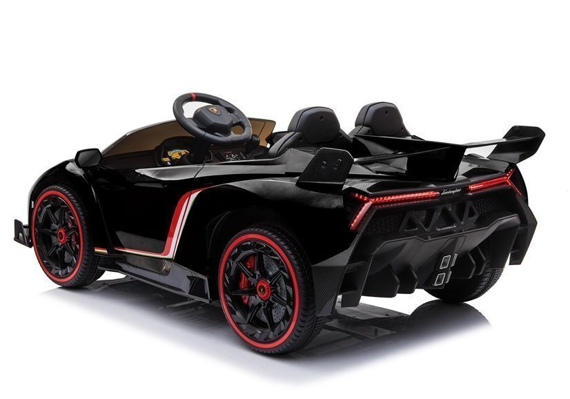 Dvivietis elektromobilis vaikams lamborghini veneno, juoda