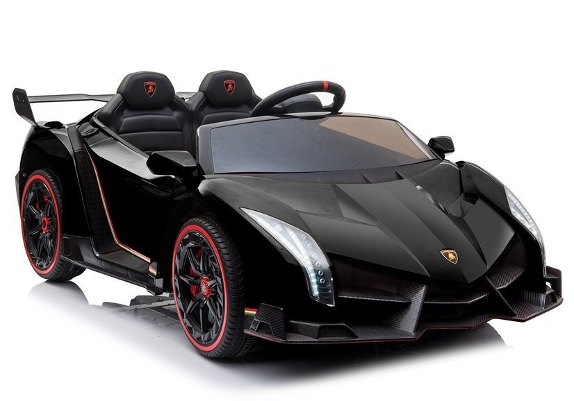 Dvivietis elektromobilis vaikams lamborghini veneno, juoda