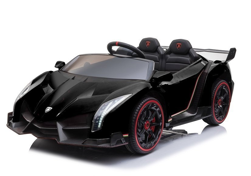 Dvivietis elektromobilis vaikams lamborghini veneno, juoda