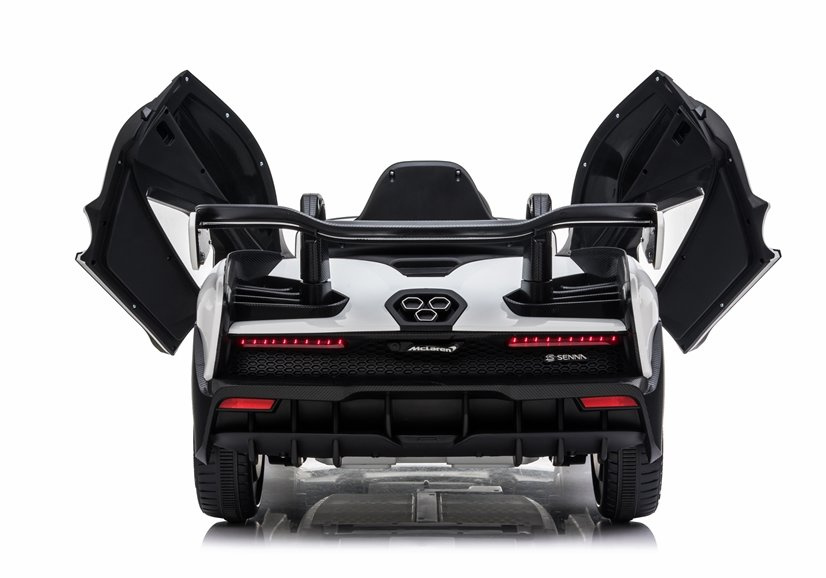 Vienvietis elektromobilis mclaren senna, baltas