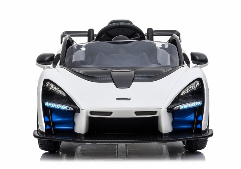 Vienvietis elektromobilis mclaren senna, baltas