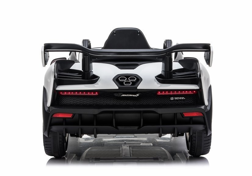 Vienvietis elektromobilis mclaren senna, baltas