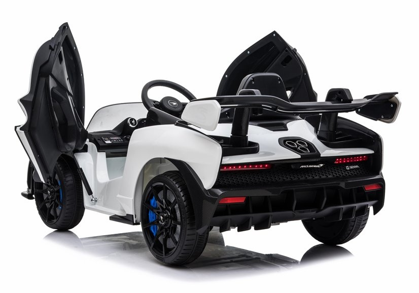 Vienvietis elektromobilis mclaren senna, baltas