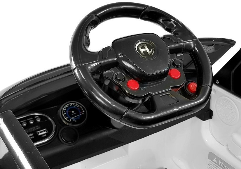 Dvivietis elektromobilis vaikams lean toys hl1638, baltas