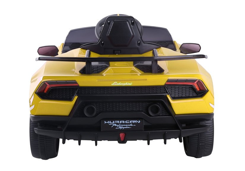Vienvietis elektromobilis vaikams lamborghini huracan, geltonas