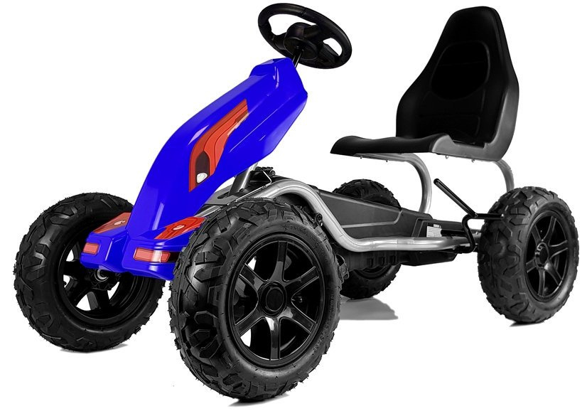Pedalinis kartingas b012, mėlynas