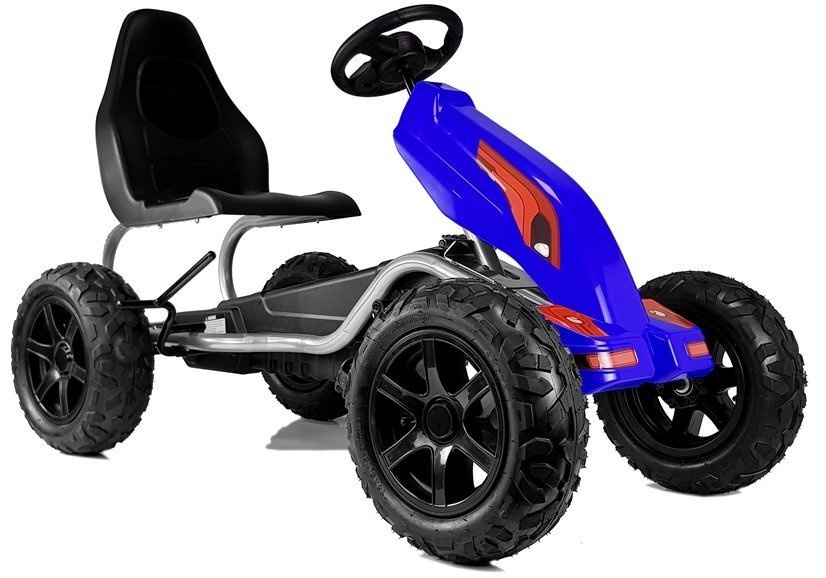 Pedalinis kartingas b012, mėlynas