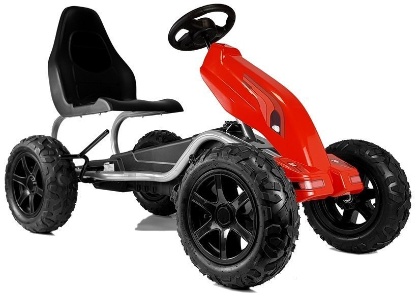 Pedalinis kartingas b012, raudonas