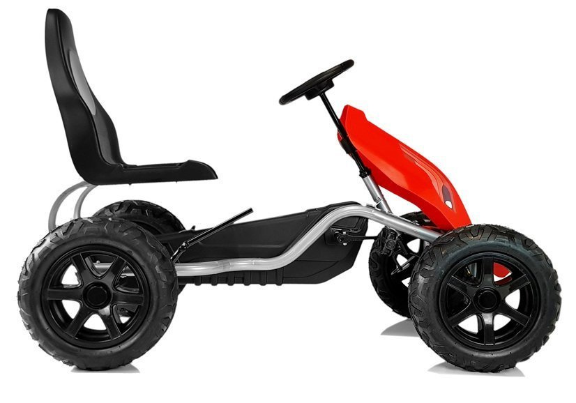 Pedalinis kartingas b012, raudonas