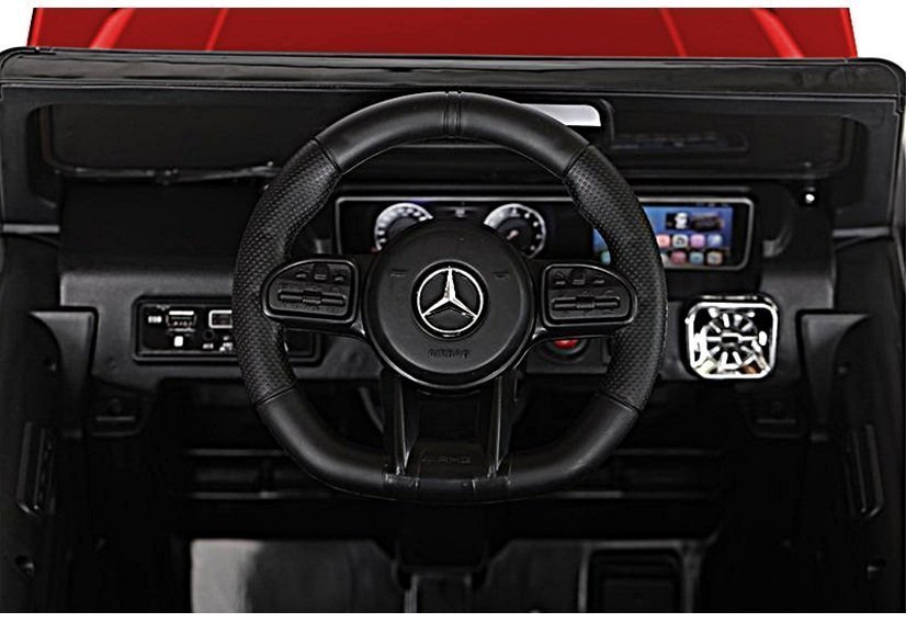 Vienvietis vaikiškas elektromobilis lean cars mercedes g63 bbh-0002, raudonas