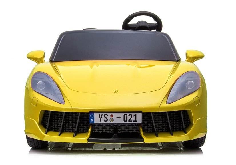 Didelis vaikiškas elektrinis sportinis automobilis ysa021a, geltonas