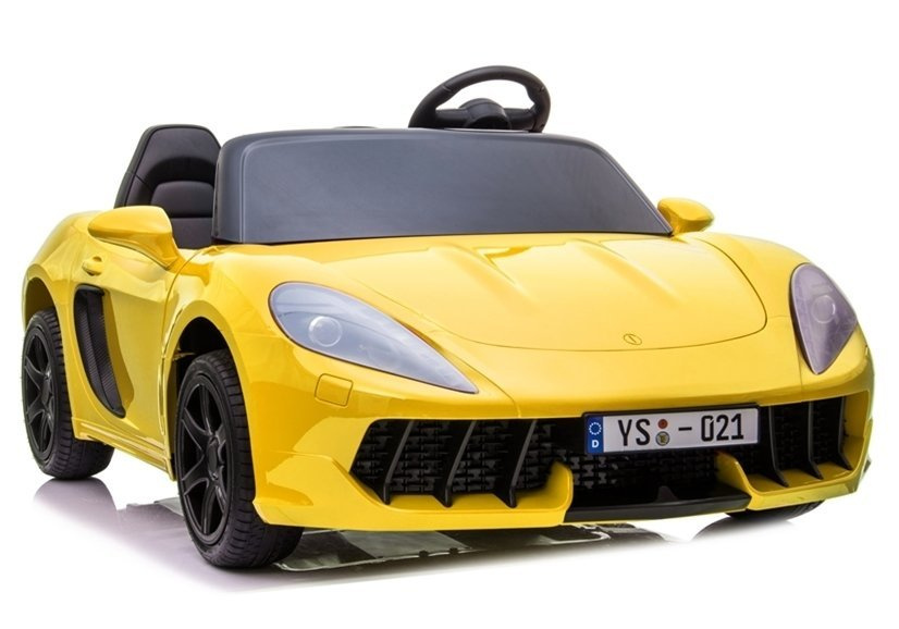 Didelis vaikiškas elektrinis sportinis automobilis ysa021a, geltonas