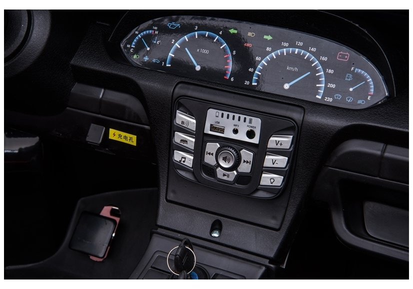 Didelis vaikiškas elektrinis sportinis automobilis ysa021a, geltonas