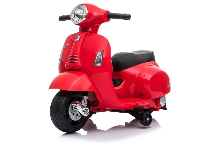 Elektrinis motoroleris vaikams vespa gts 300 mini, raudonas
