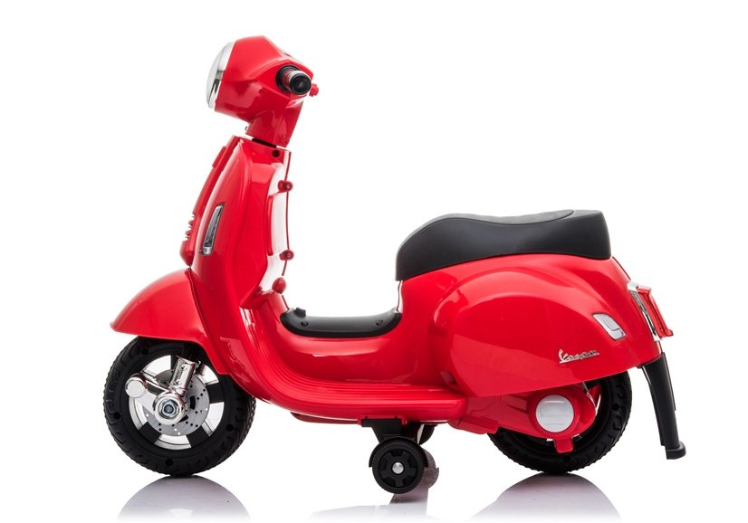 Elektrinis motoroleris vaikams vespa gts 300 mini, raudonas