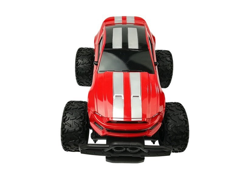 Nuotoliniu būdu valdoma off-road mašina climber, raudona
