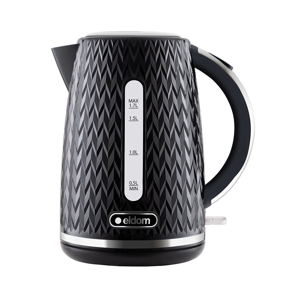 Elektrinis virdulys eldom c260, 1.7 l, juodas
