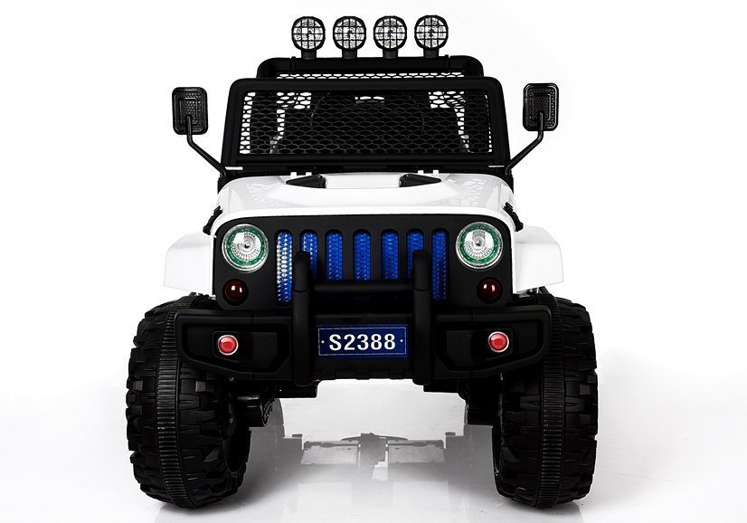 Elektrinis visureigis vaikams jeep s2388, baltas