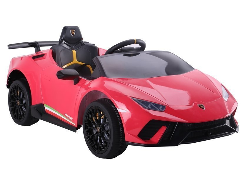 Vienvietis elektromobilis vaikams lamborghini huracan, raudonas