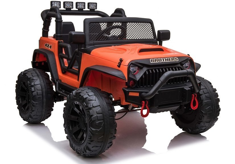 Vienvietis elektromobilis vaikams jeep jc666, oranžinis