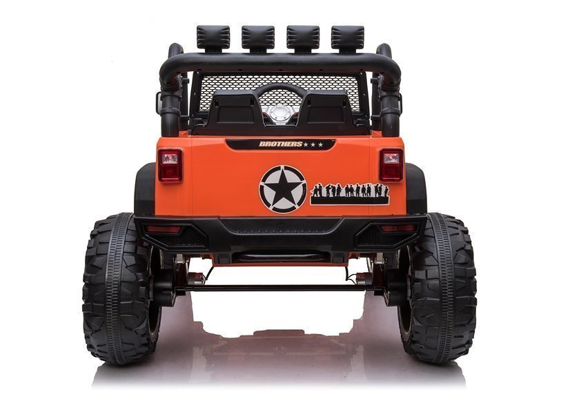 Vienvietis elektromobilis vaikams jeep jc666, oranžinis