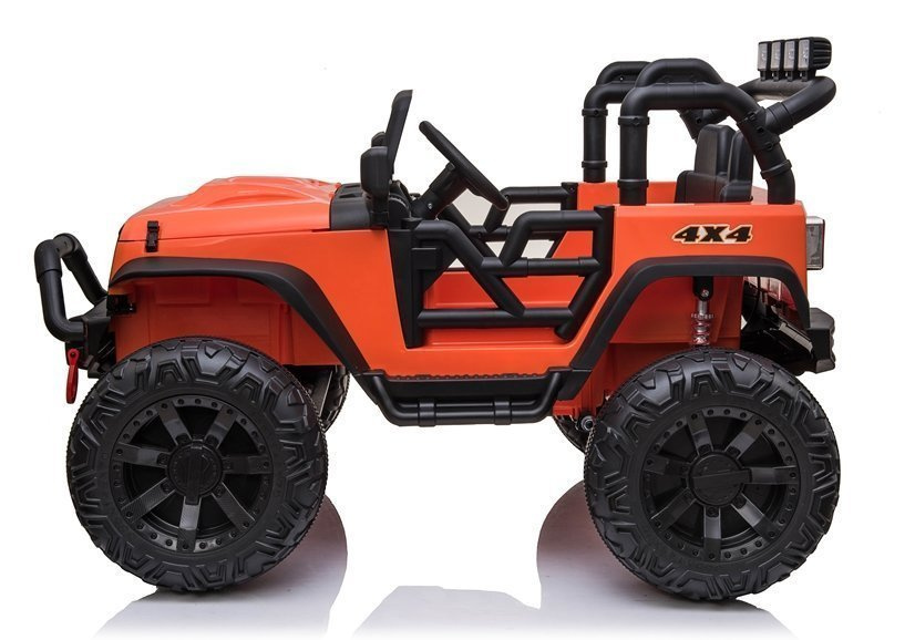 Vienvietis elektromobilis vaikams jeep jc666, oranžinis