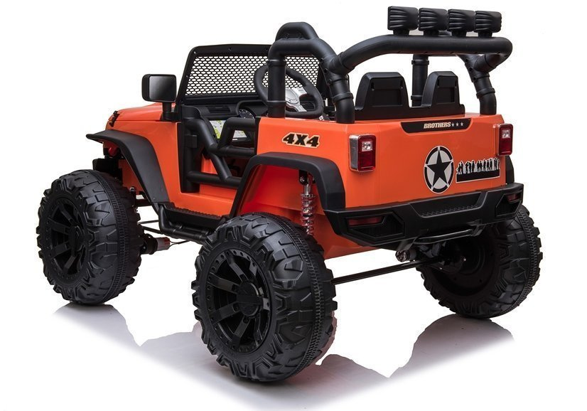 Vienvietis elektromobilis vaikams jeep jc666, oranžinis