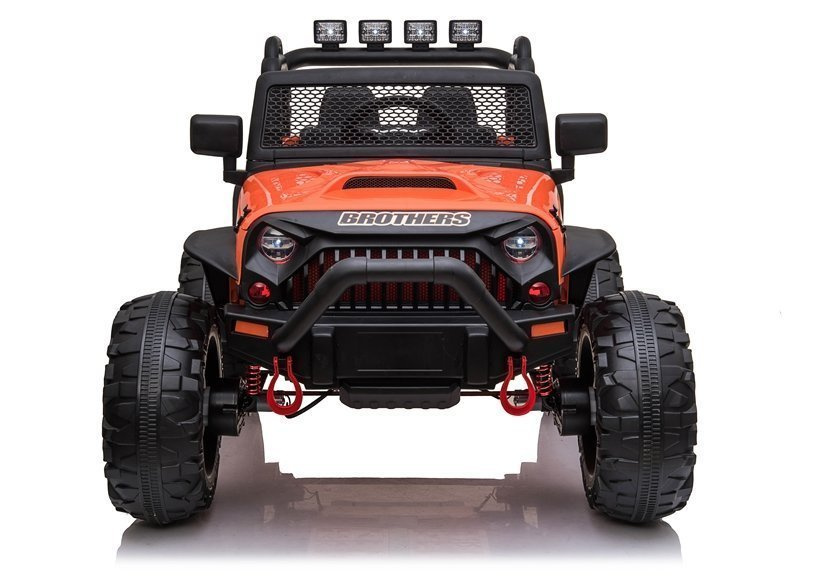 Vienvietis elektromobilis vaikams jeep jc666, oranžinis