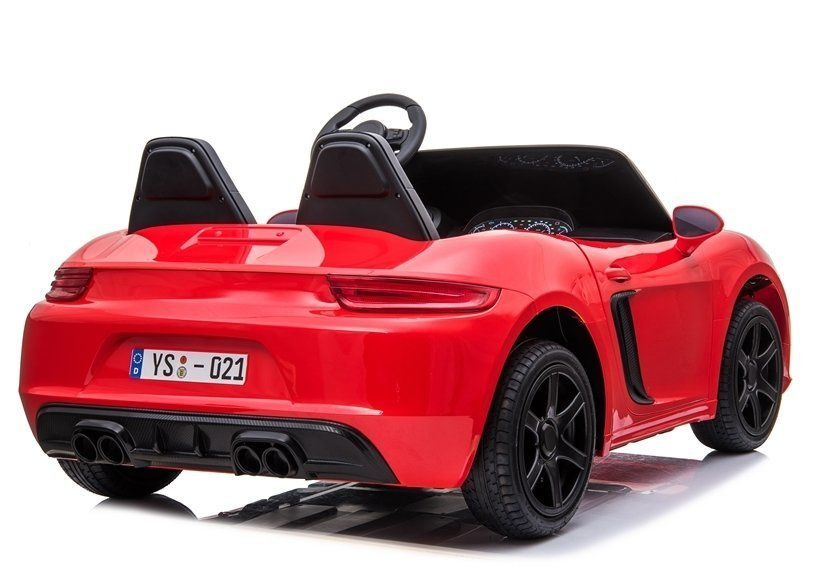 Didelis vaikiškas elektrinis sportinis automobilis ysa021a, raudonas