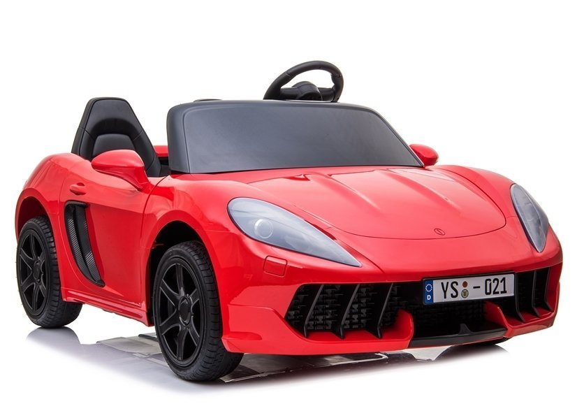 Didelis vaikiškas elektrinis sportinis automobilis ysa021a, raudonas