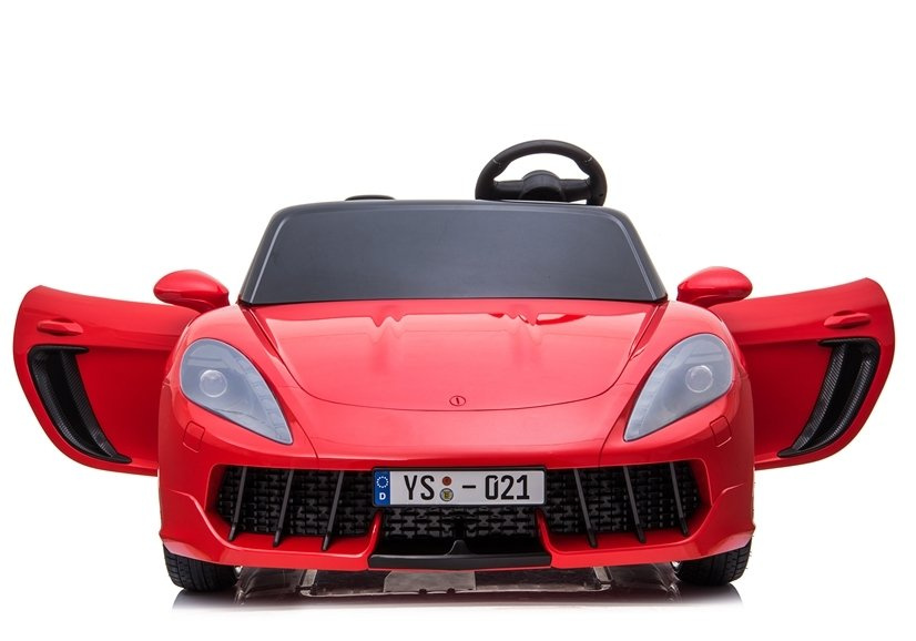 Didelis vaikiškas elektrinis sportinis automobilis ysa021a, raudonas