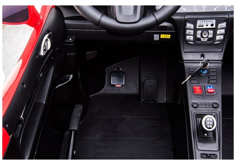 Didelis vaikiškas elektrinis sportinis automobilis ysa021a, raudonas